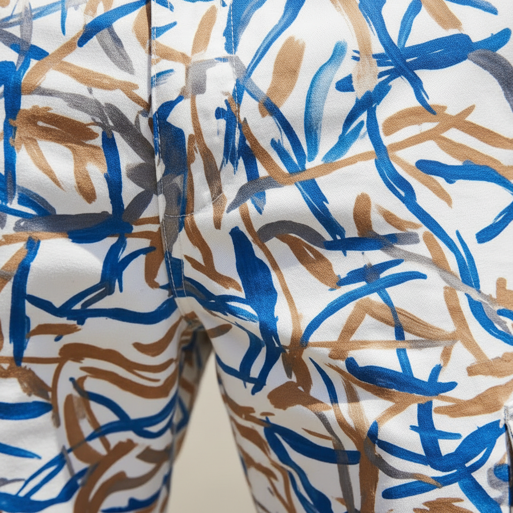 Pantalón Grafía Urbana Pintado a Mano Cryptic Nine — detalle pintura a mano