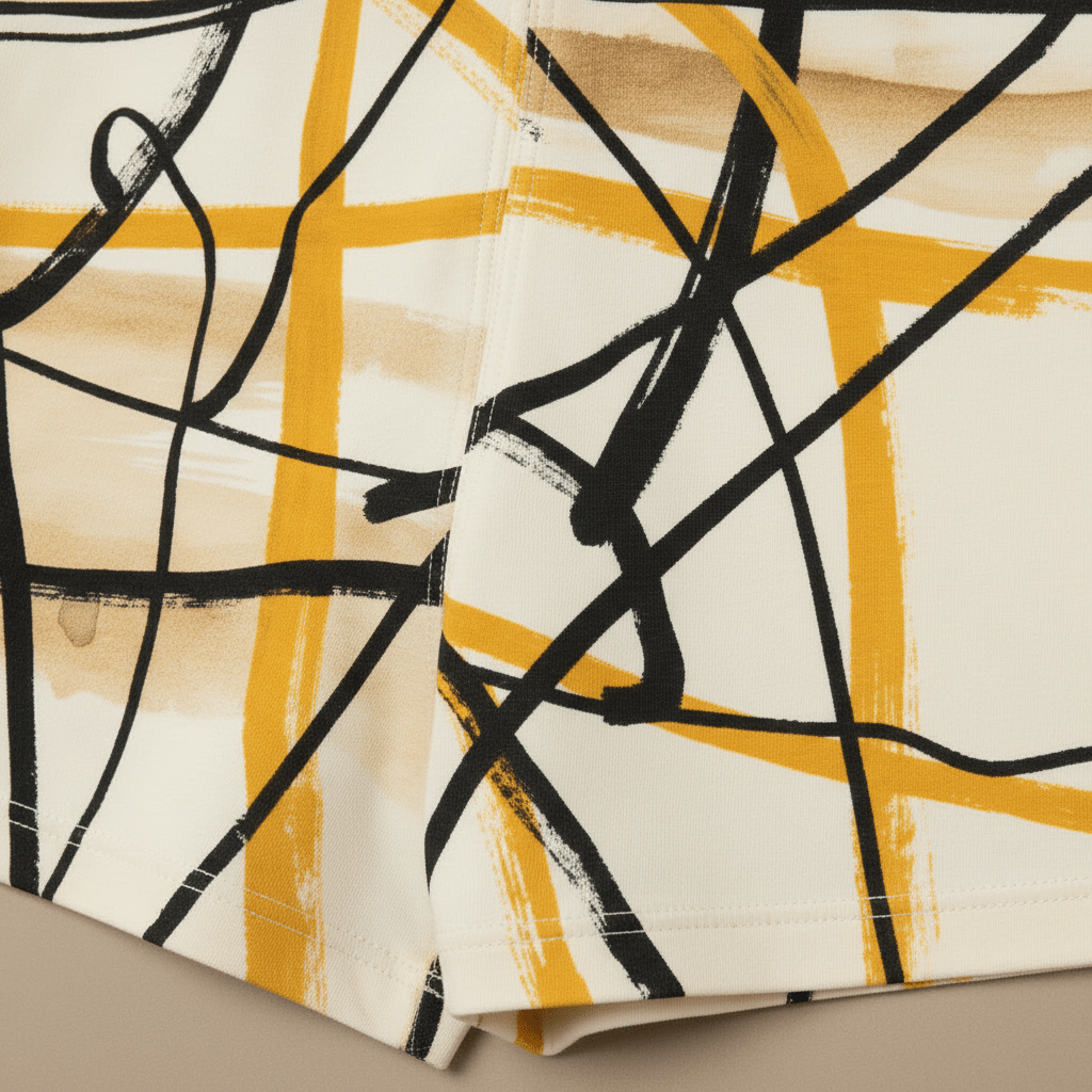 Boxer Abstract Black & Saffron - CRYPTIC NINE WEAR SHOP