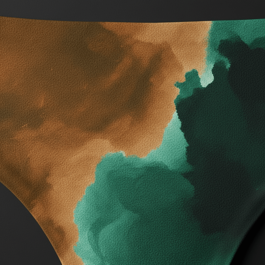Tanga Abstract Bronze & Emerald - CRYPTIC NINE WEAR SHOP
