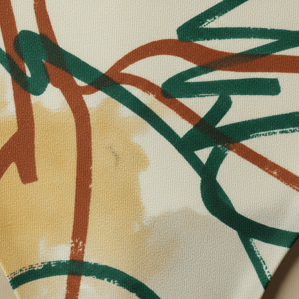 Tanga Abstract Calligraphy Green & Terra - CRYPTIC NINE WEAR SHOP