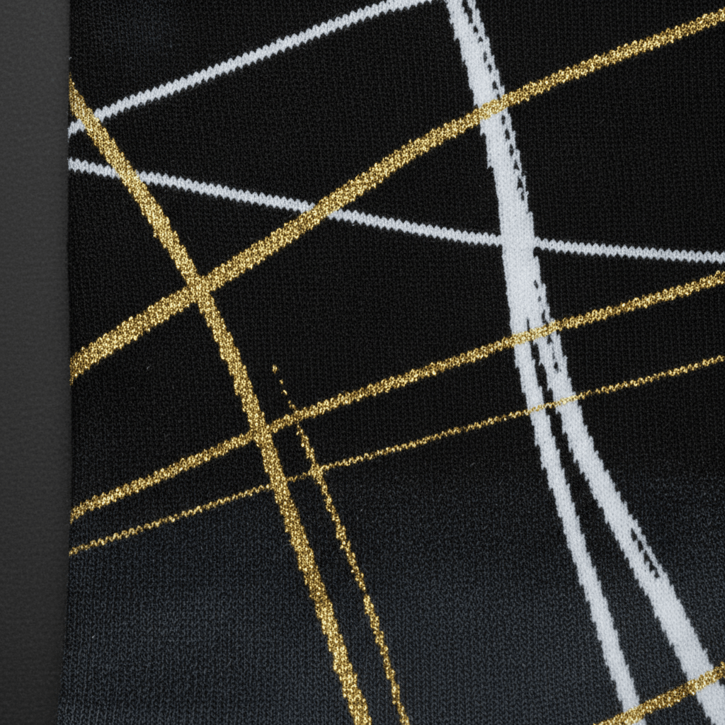 Linear Socks — Black & Gold - CRYPTIC NINE WEAR SHOP