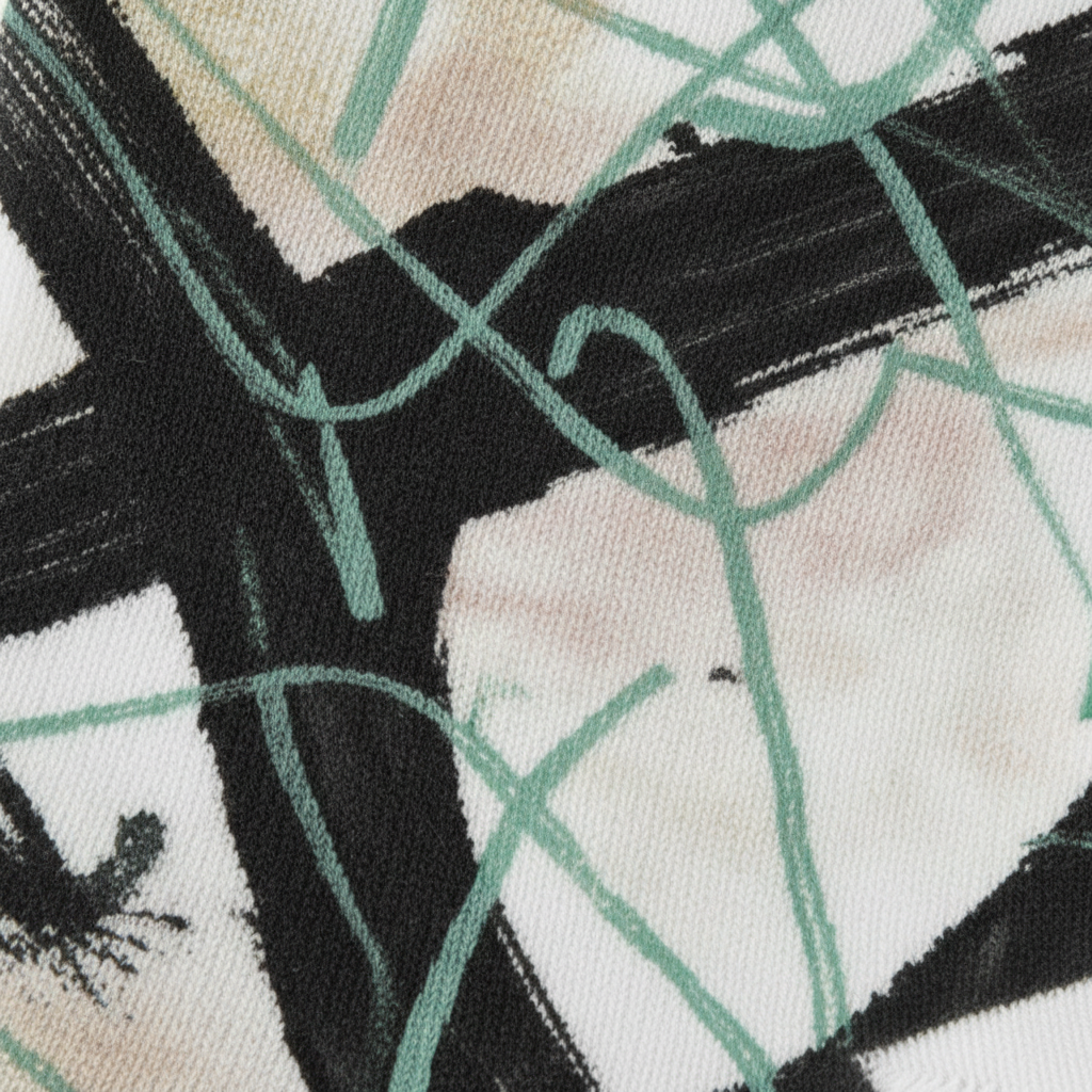 Brushstroke Socks Charcoal & Mint — detalle tejido