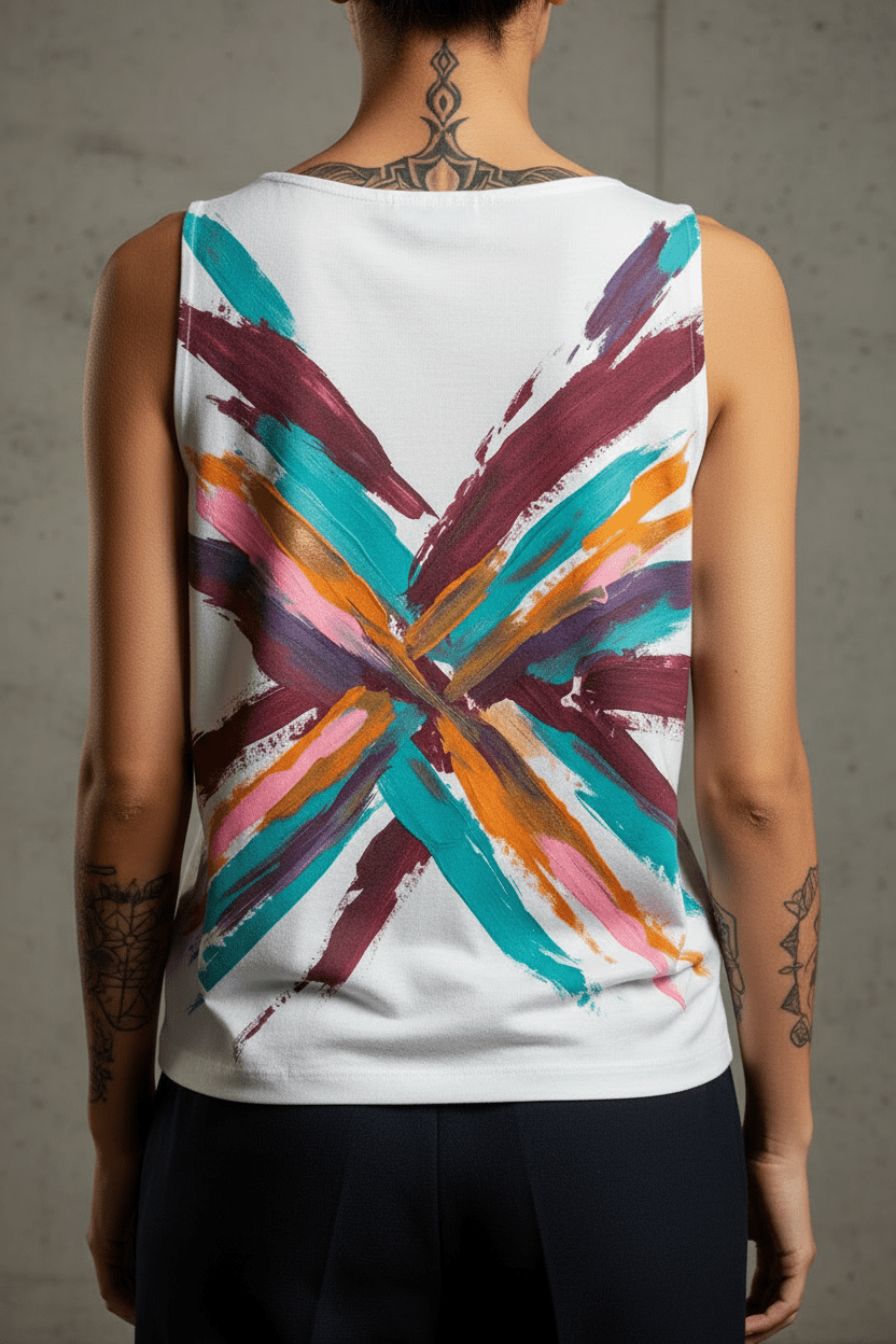 Camiseta Tirantes Cruce de Formas - CRYPTIC NINE WEAR SHOP