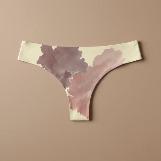 Tanga Abstract Mauve & Rose Cryptic Nine — vista frontal