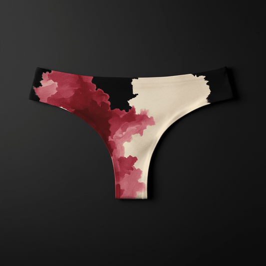 Tanga Abstract Crimson & Noir - CRYPTIC NINE WEAR SHOP