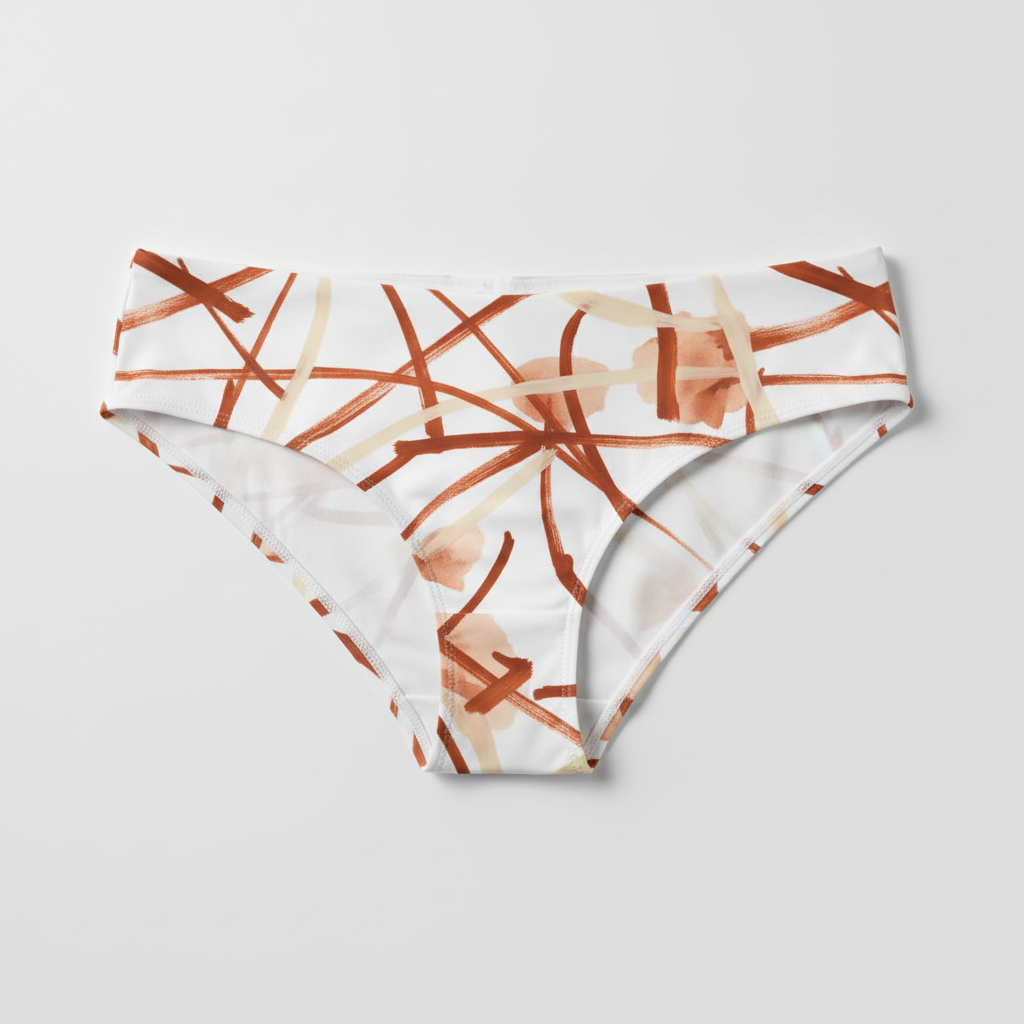 Braga Abstract Rust Lines & Ivory