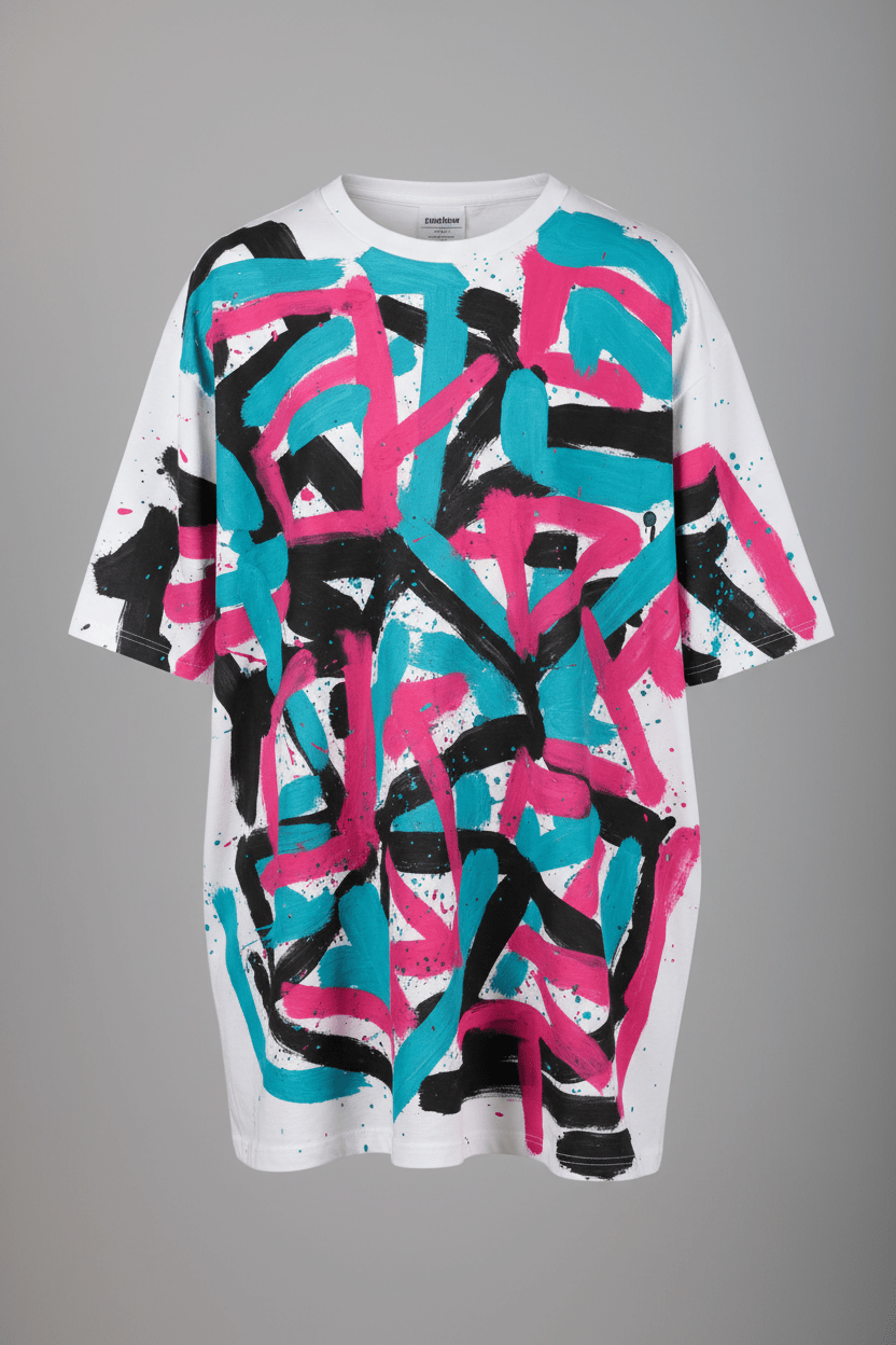 ★ UNIQUE Camiseta Oversize Núcleo Salvaje - CRYPTIC NINE WEAR SHOP