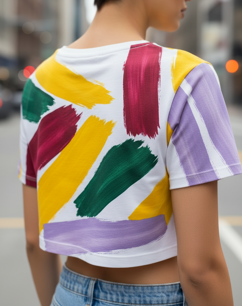 Crop Top Cuatro Estaciones Cryptic Nine — vista trasera