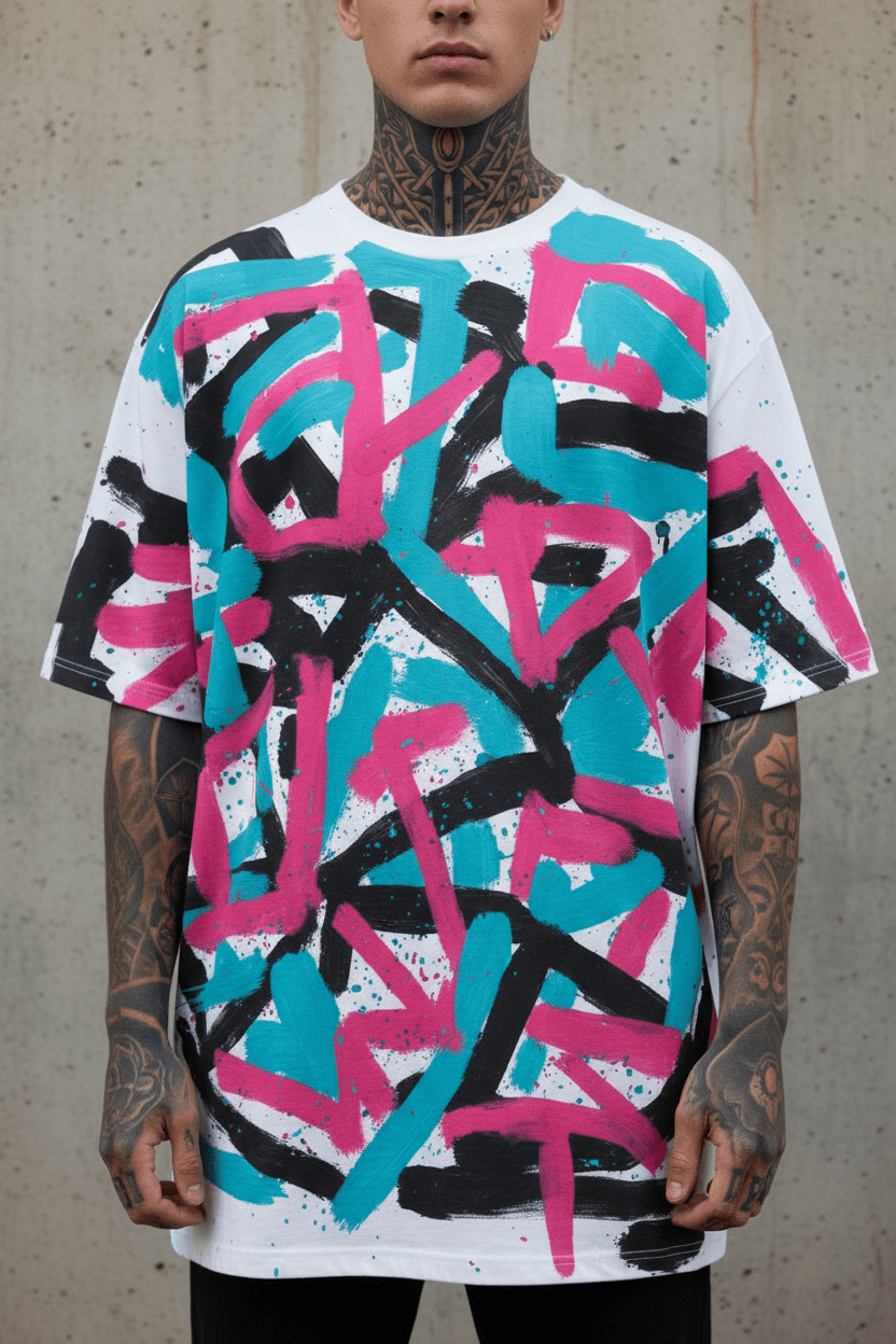 ★ UNIQUE Camiseta Oversize Núcleo Salvaje - CRYPTIC NINE WEAR SHOP