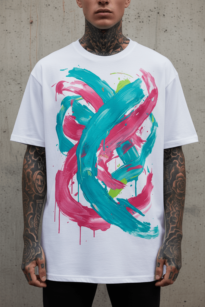 Camiseta Oversize Vórtice Libre - CRYPTIC NINE WEAR SHOP