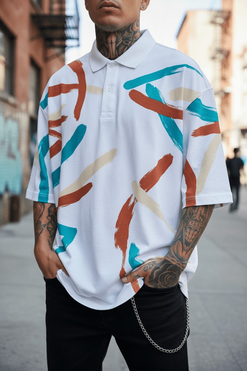 Polo Trazos Libres - CRYPTIC NINE WEAR SHOP