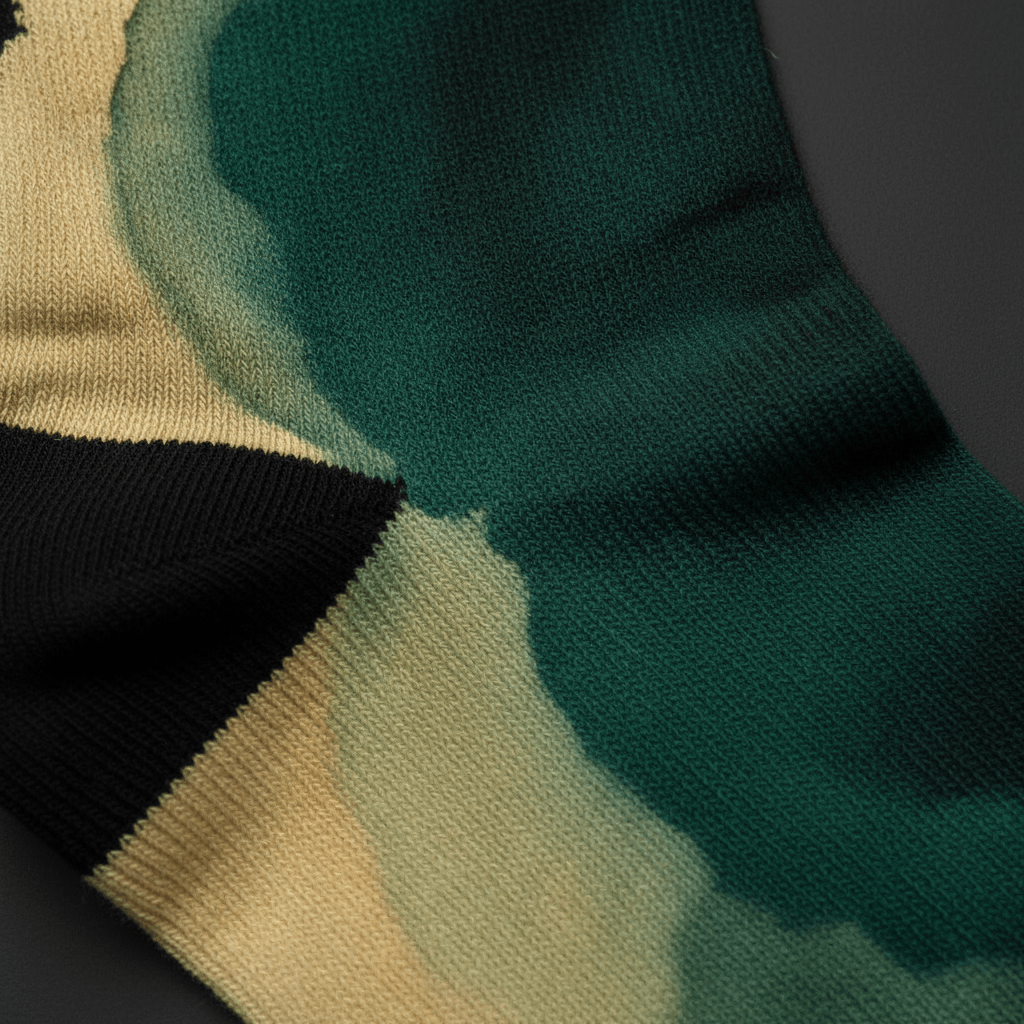 Watercolor Cloud Socks — Emerald & Gold - CRYPTIC NINE WEAR SHOP