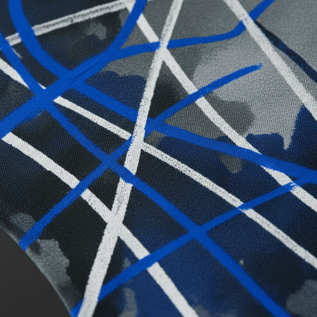 Tanga Abstract Cobalt Lines & Slate - CRYPTIC NINE WEAR SHOP