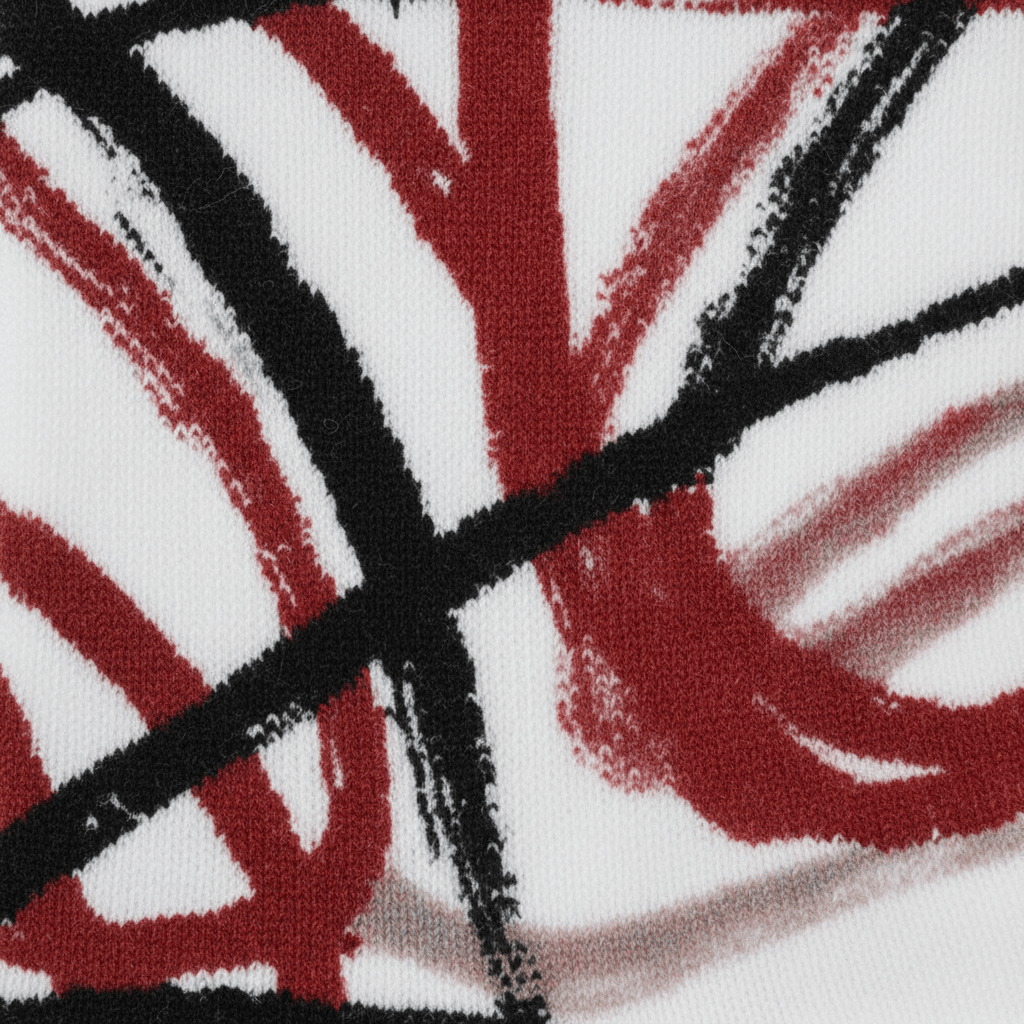 Scribble Socks — Crimson & Black - CRYPTIC NINE WEAR SHOP