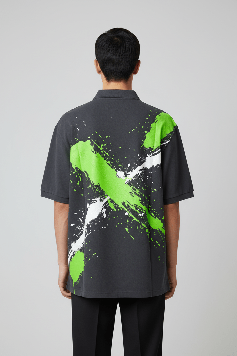 Polo Neón Cemento - CRYPTIC NINE WEAR SHOP