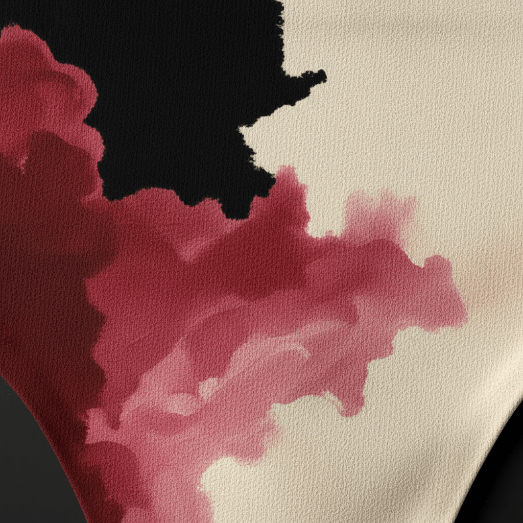Tanga Abstract Crimson & Noir - CRYPTIC NINE WEAR SHOP