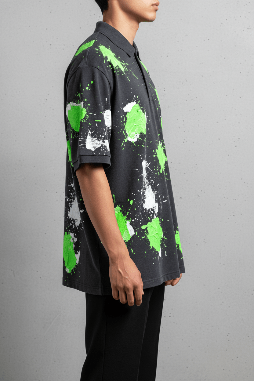 Polo Neón Cemento - CRYPTIC NINE WEAR SHOP