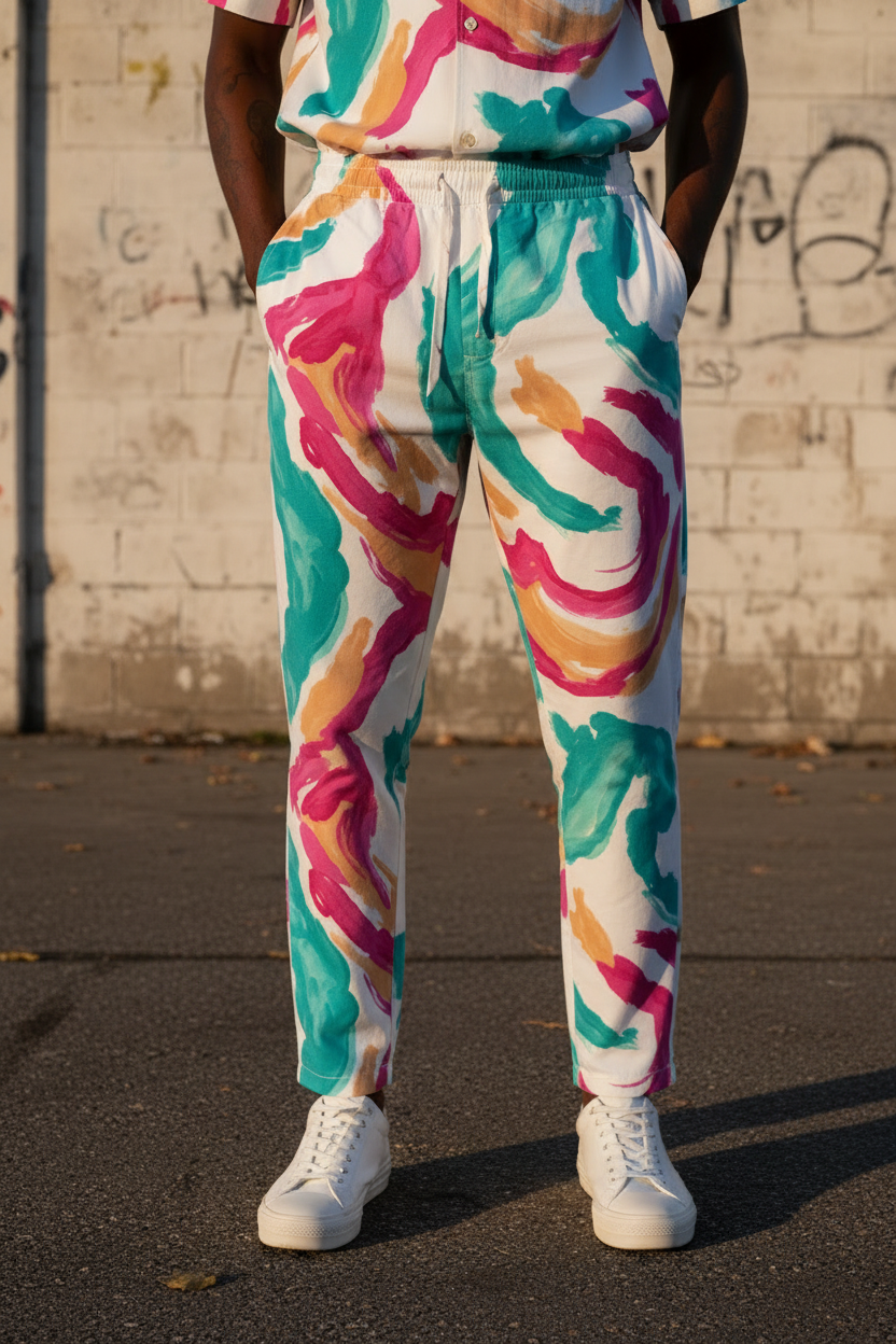 Conjunto Marea Viva pintado a mano - pantalón completo - Cryptic Nine