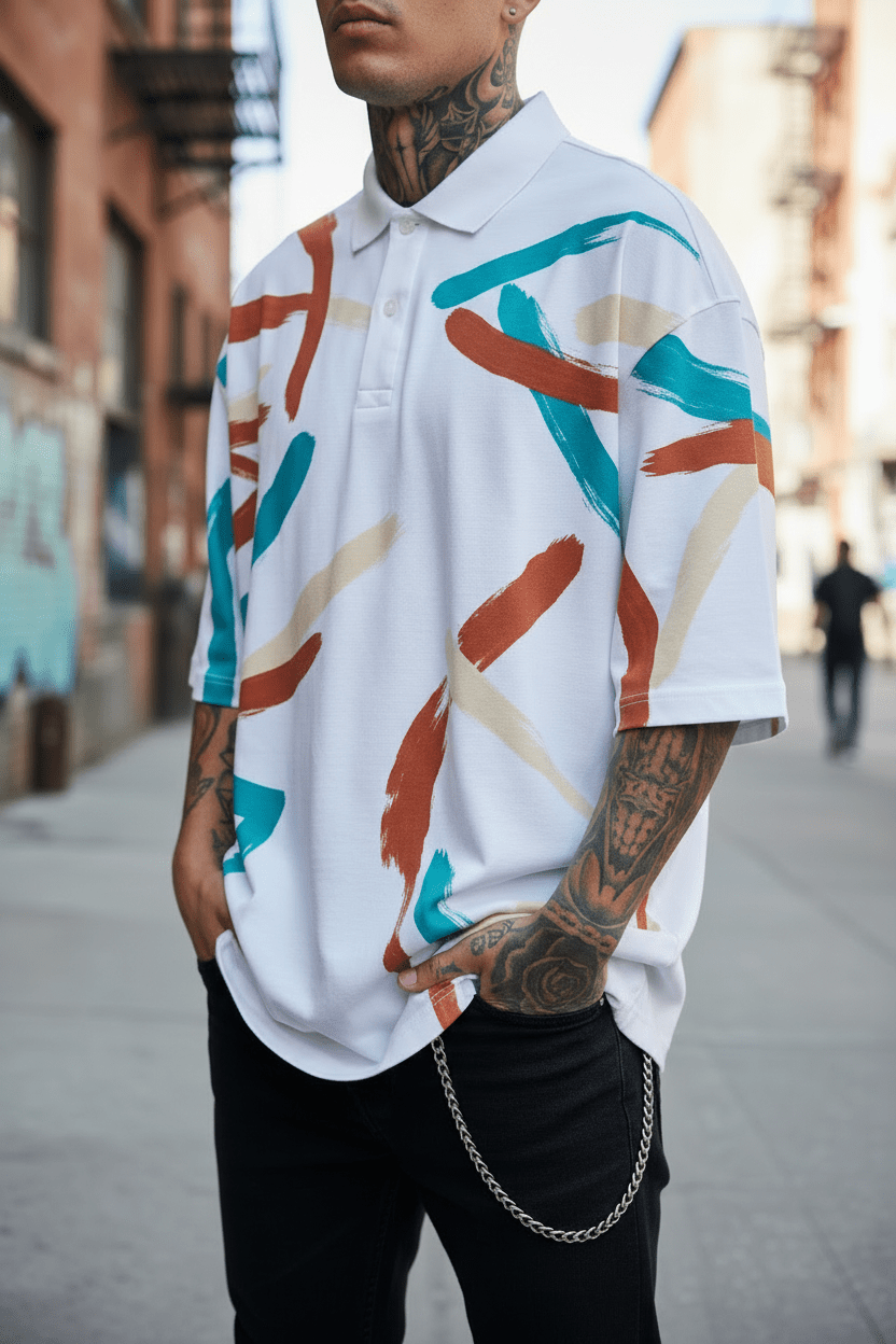 Polo Trazos Libres - CRYPTIC NINE WEAR SHOP