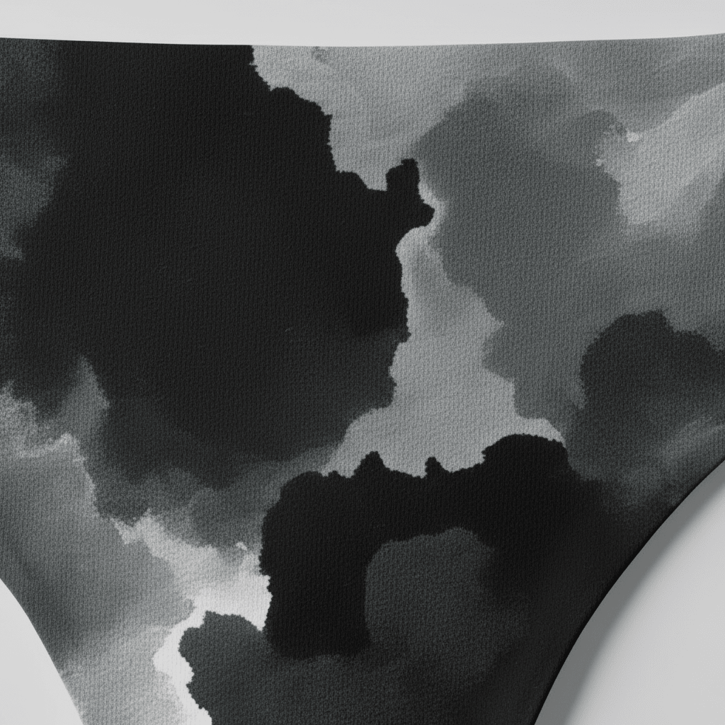 Tanga Abstract Charcoal & White - CRYPTIC NINE WEAR SHOP