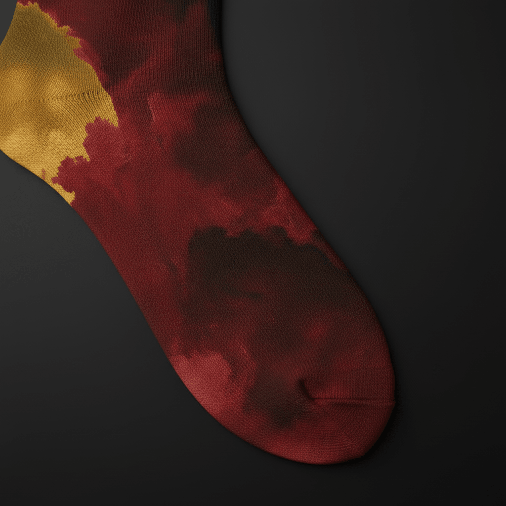 Storm Cloud Socks — Vermillion & Gold - CRYPTIC NINE WEAR SHOP