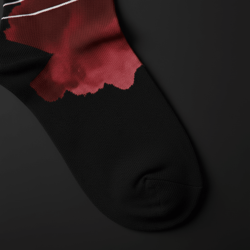 Storm Cloud Socks — Gold & Crimson - CRYPTIC NINE WEAR SHOP