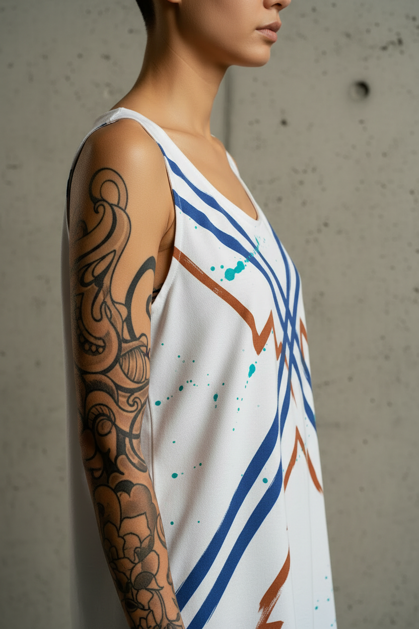 Camiseta Tirantes Trayectorias Cryptic Nine — vista trasera