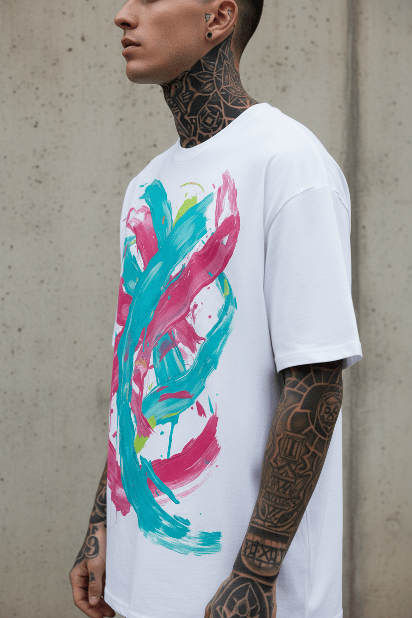Camiseta Oversize Vórtice Libre - CRYPTIC NINE WEAR SHOP