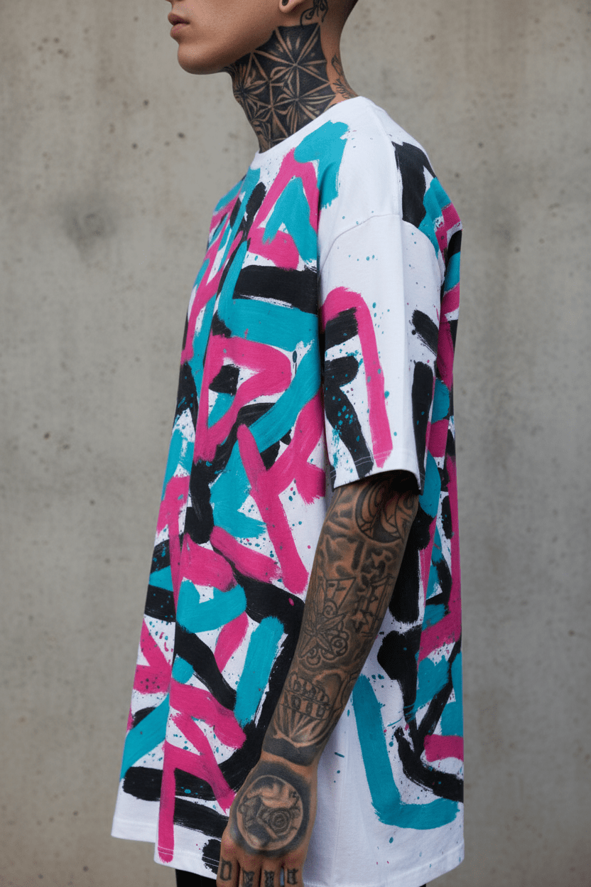 ★ UNIQUE Camiseta Oversize Núcleo Salvaje - CRYPTIC NINE WEAR SHOP