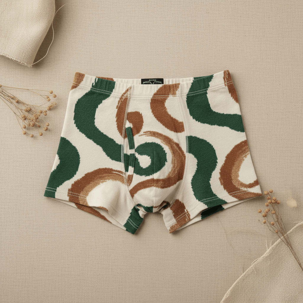 Boxer Abstract Forest & Caramel - CRYPTIC NINE WEAR SHOP