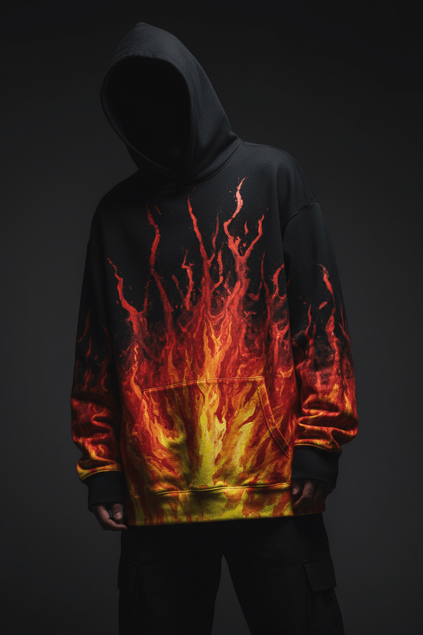 ★ UNIQUE Sudadera Sangre de Volcán - CRYPTIC NINE WEAR SHOP