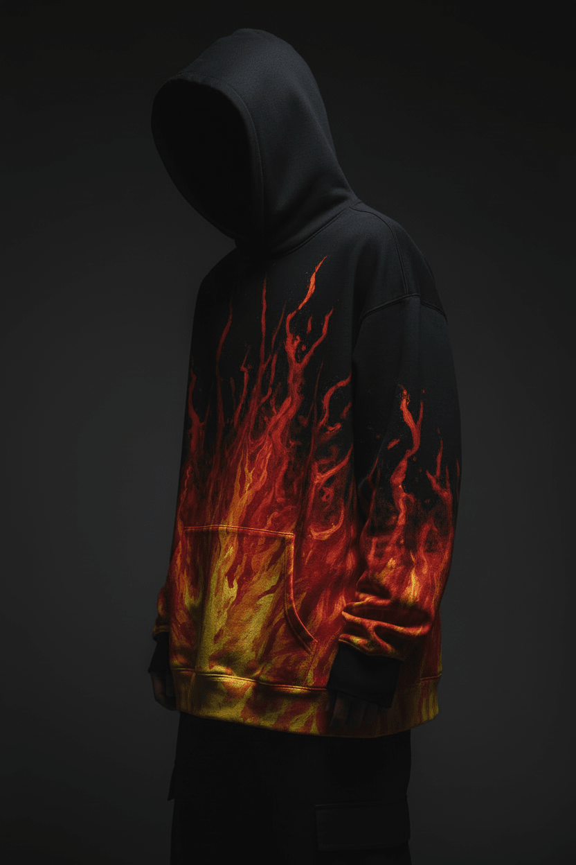 ★ UNIQUE Sudadera Sangre de Volcán - CRYPTIC NINE WEAR SHOP
