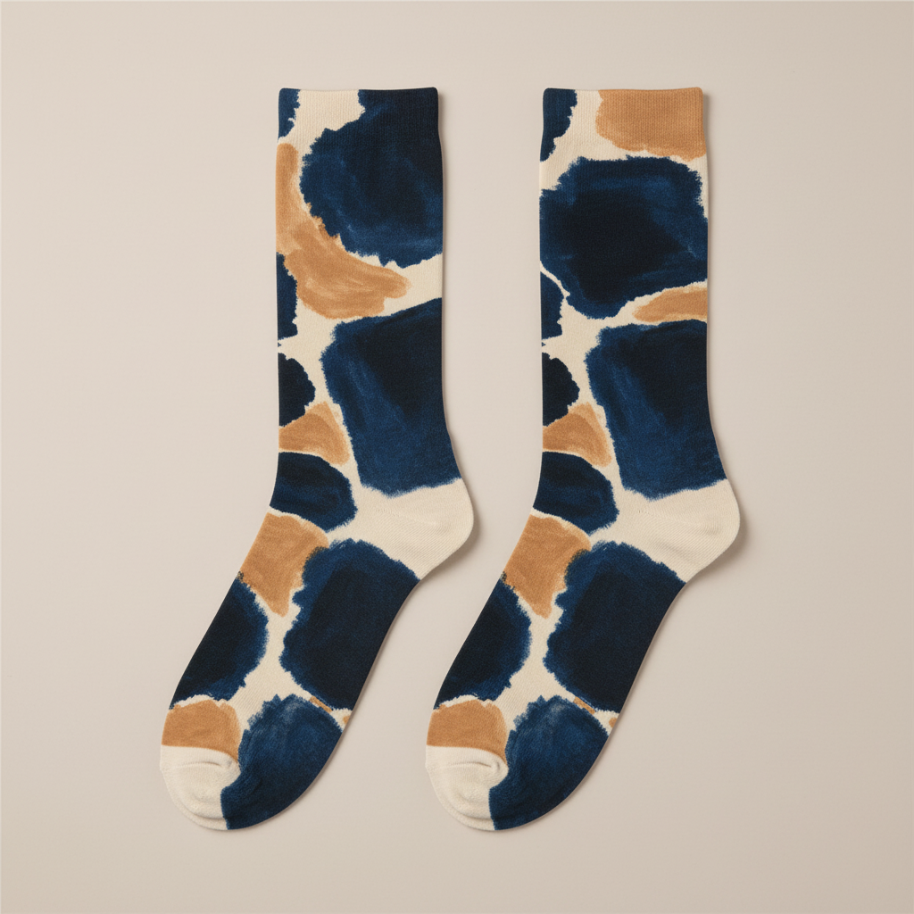 Blob Socks — Midnight & Amber