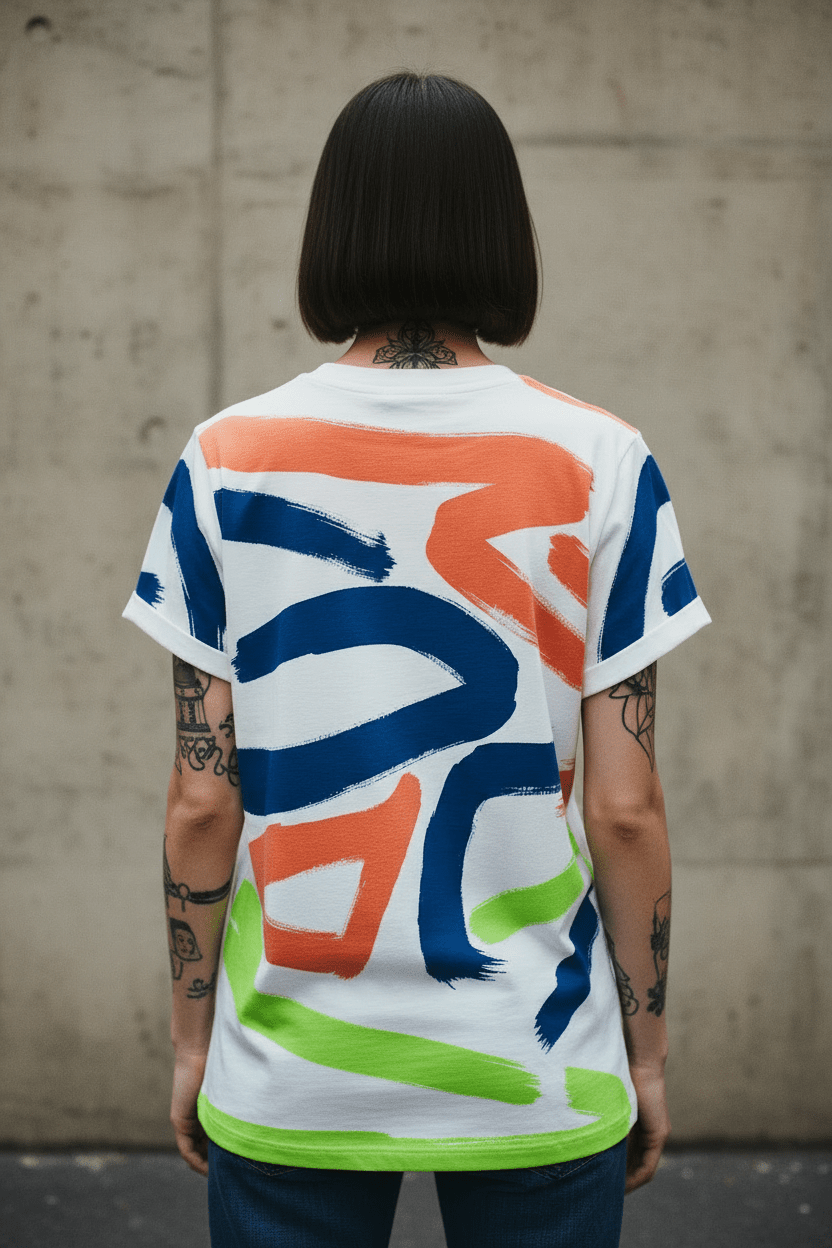 Camiseta Oversize Impacto Cromático - CRYPTIC NINE WEAR SHOP