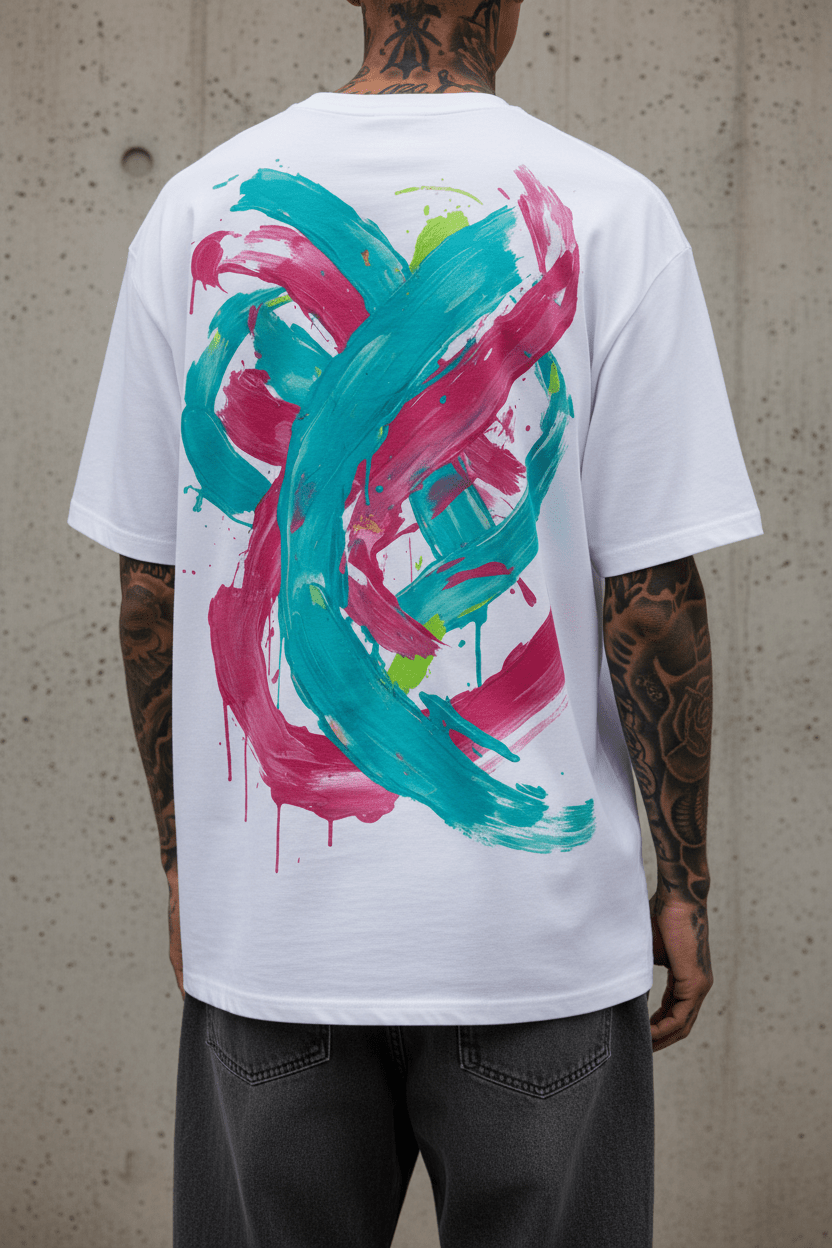 Camiseta Oversize Vórtice Libre - CRYPTIC NINE WEAR SHOP