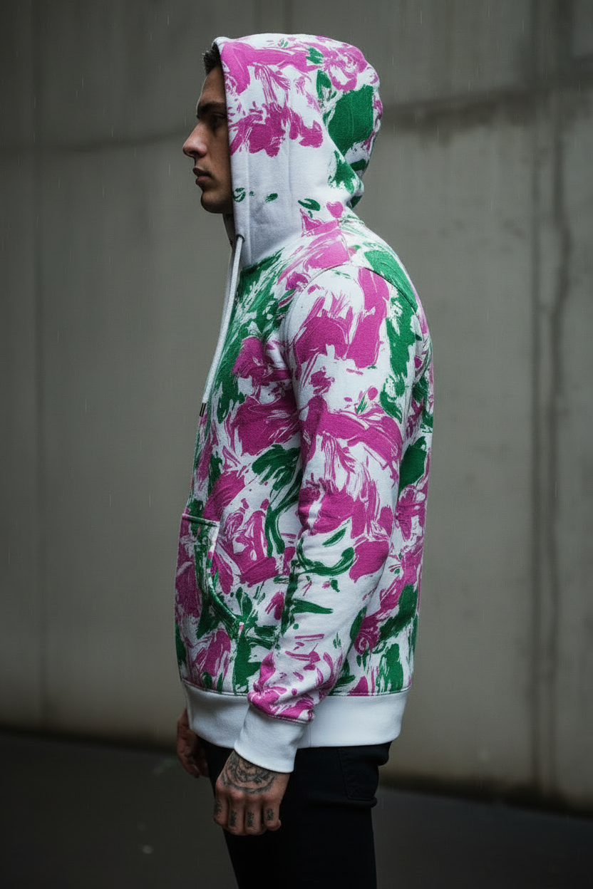 Sudadera Zip Jardín Salvaje Cryptic Nine — vista lateral