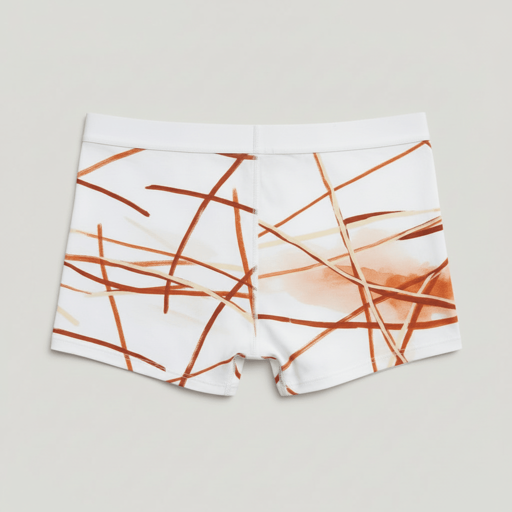Boxer Abstract Rust & Ivory - CRYPTIC NINE WEAR SHOP