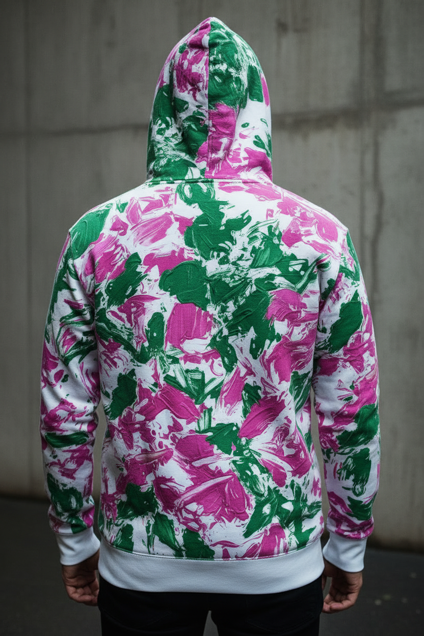 Sudadera Zip Jardín Salvaje Cryptic Nine — vista trasera
