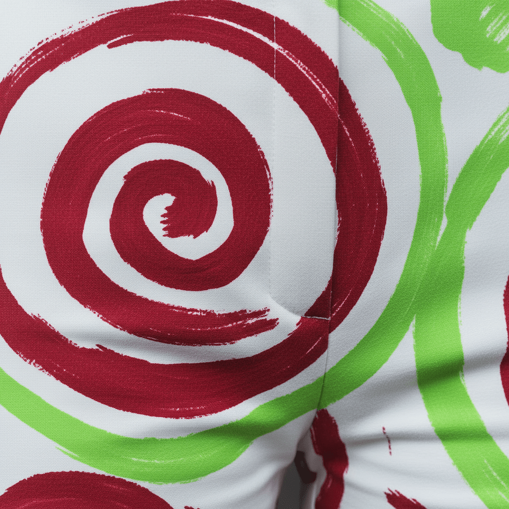 Wide Leg Espirales Carmesí - CRYPTIC NINE WEAR SHOP